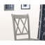 De 2 chaises grises pour la salle à manger, dossier en placage de pin, côté 2 pièces gris, placage, élégance transitionnelle-1012484385