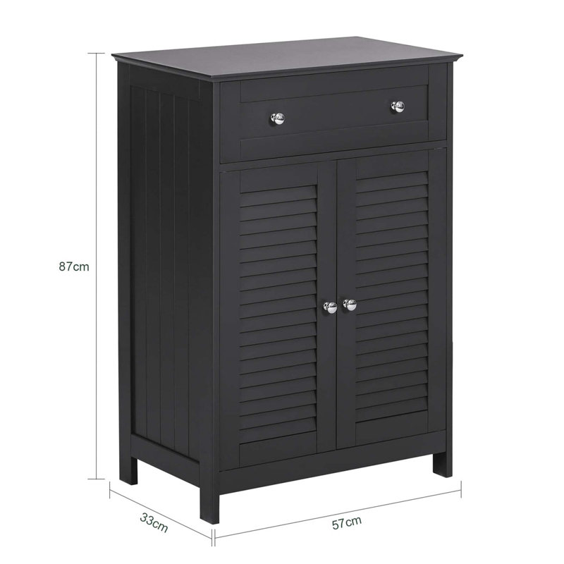 Compact Bathroom Cabinet Bathroom Cabinet, Black