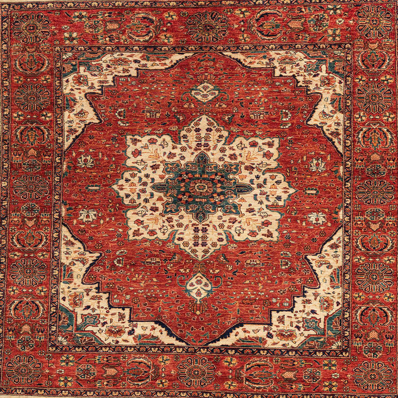 Oriental Indoor Rug, Square 7'