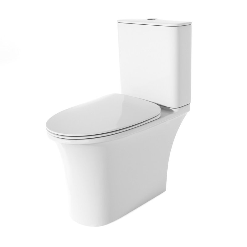 White Stone 4.5L LPF Round Wall Mounted Kit (Seat Included)
