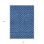 Tapis géométrique lavable intérieur / extérieur 5 pi x 8 pi bleu