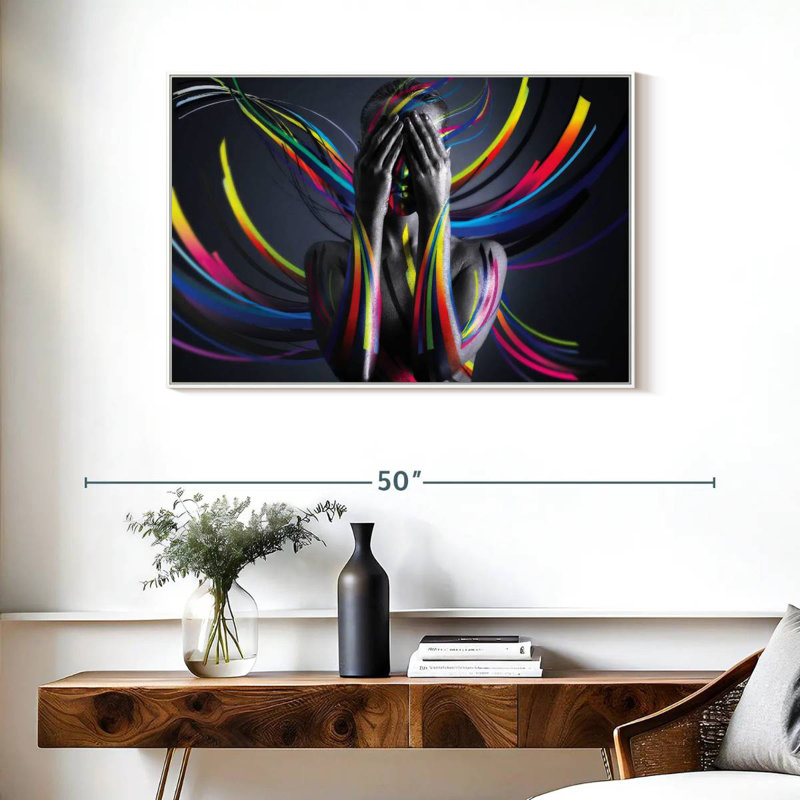 United Colors I, Floating Frame White, 37" X 25"