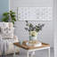 Miroir de plancher blanc vieilli