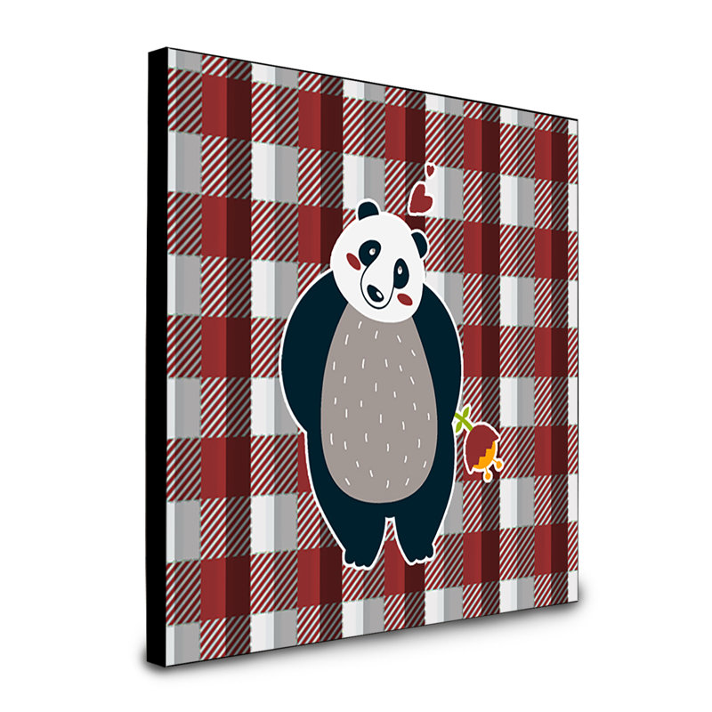 Panneau mural d’art panda Eloanna