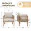 Ensemble de 2 chaises d'appoint d'extérieur en rotin-133572394
