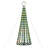 The Holiday Aisle® Christmas Tree Light Cone 275 Leds Colourful 70.9"-520182762