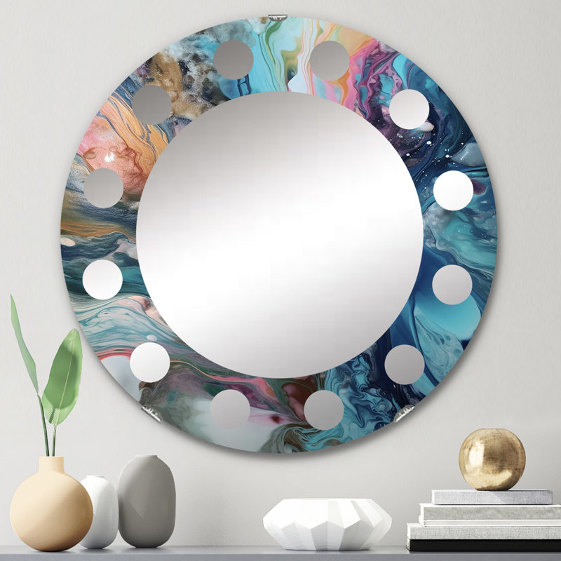 Miroir mural Zhandos, 24 po x 24 po