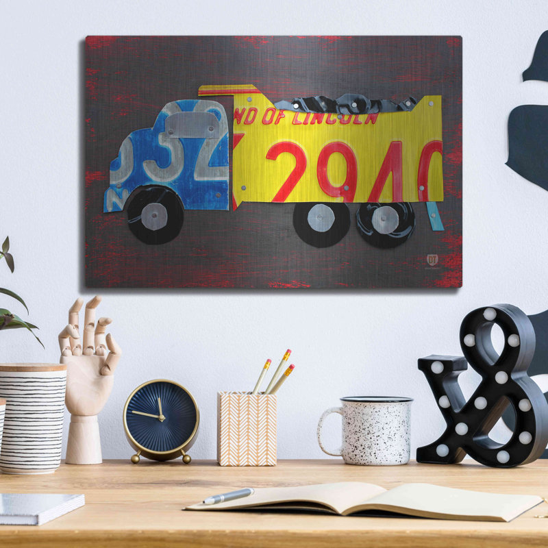 " Dump Truck " by Design Turnpike, 12" H x 16" W