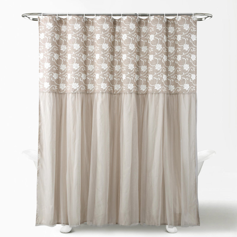 Rideau de douche Jacquard Floral