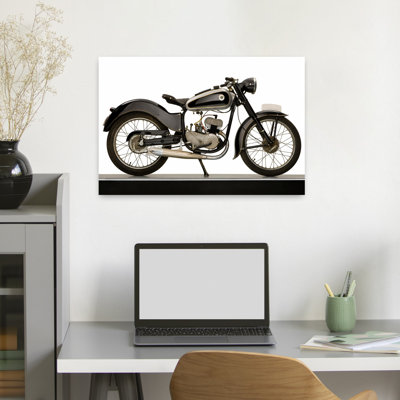 1955 Ossa 125Cc Palillos Motorcycle Classic Abstract Landscape Nature Wall Art