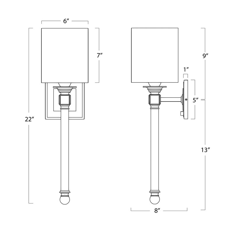 Crystal Tail Sconce