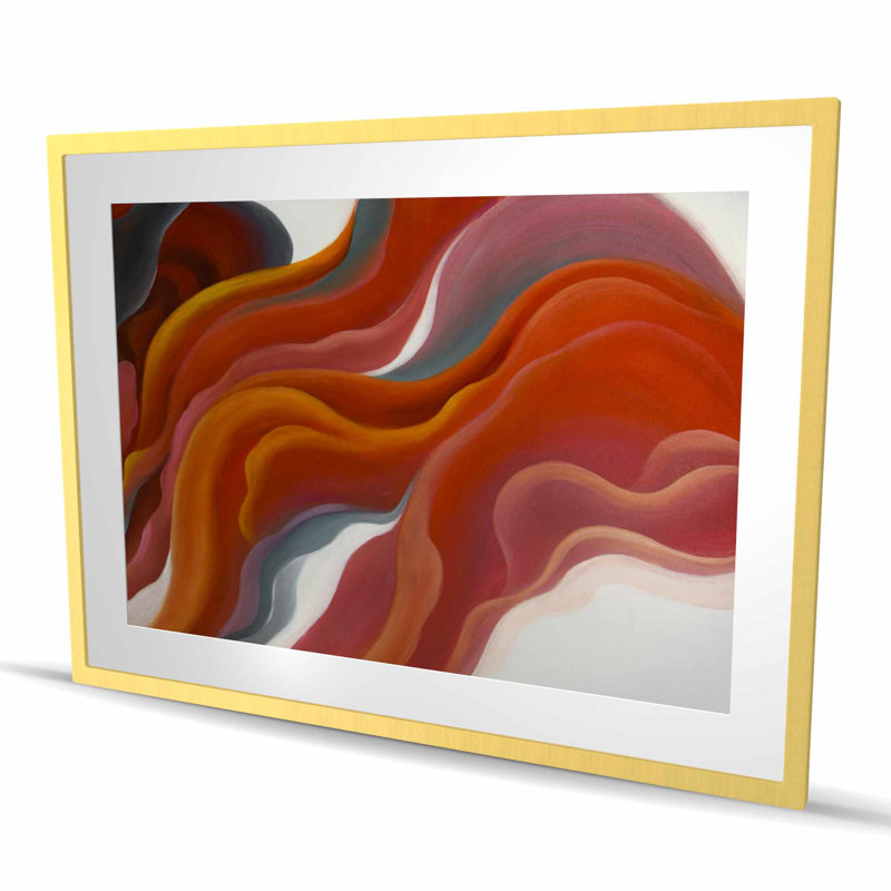 Fumée colorée - salon moderne avec impression mat