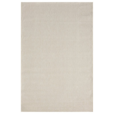 Tapis intérieur/extérieur uni scandinave beige Tresta