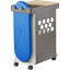 Mini chariot de rangement pour ordinateur portable à 2 compartiments
