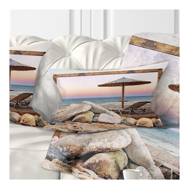 Housse et insert de coussin rectangulaire encadré