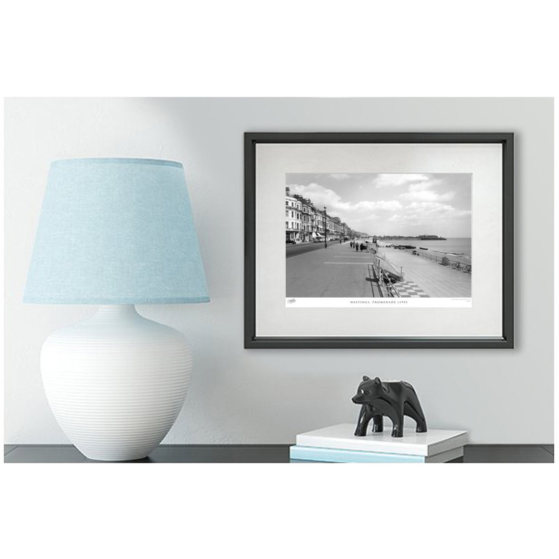 Hastings, Promenade C1955 by Francis Frith - Single Picture Frame Print, 45cm H x 60cm W x 2.3cm D