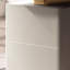 Bureau de direction blanc en demi-cercle en fritté avec tiroirs blanc-172536327