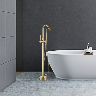 1 Handle Floor Tub Filler with Diverter
