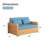 48"full Double Size Convertible Sofa Sleeper With Storage, Cushion Sectional Sleeper Sofa With Reversible Chaise,wood Sofa Bed 3 In 1 Pull Out Couch Bed For Livingroom,apartment,bedroom,office-634975554-634975556
