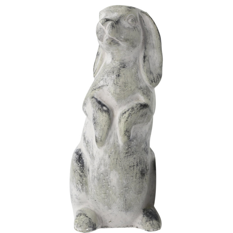 Statue de lapin en ciment Sinquefield