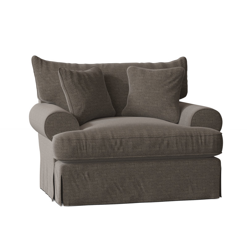 Chalkline Upholstered Armchair, Index 42 Gray Performance Twill, Yes