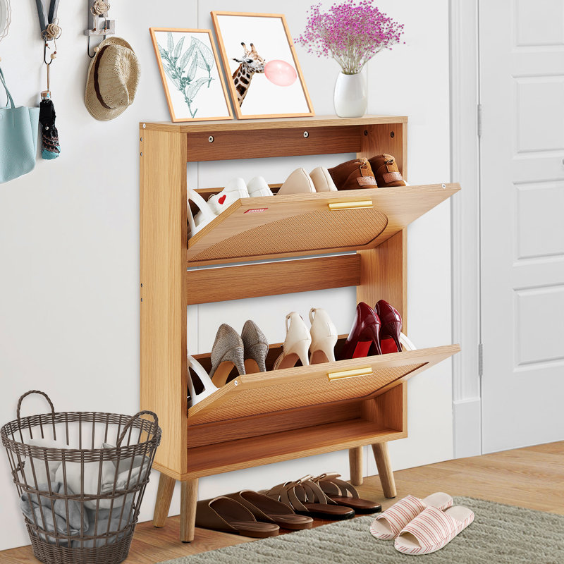 6 Pair Flip Down Shoe Storage