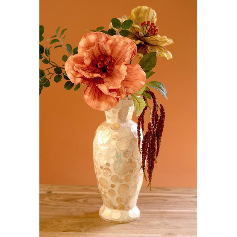 Vase en bambou filé avec coquille de Capiz DÉTAIL # 6