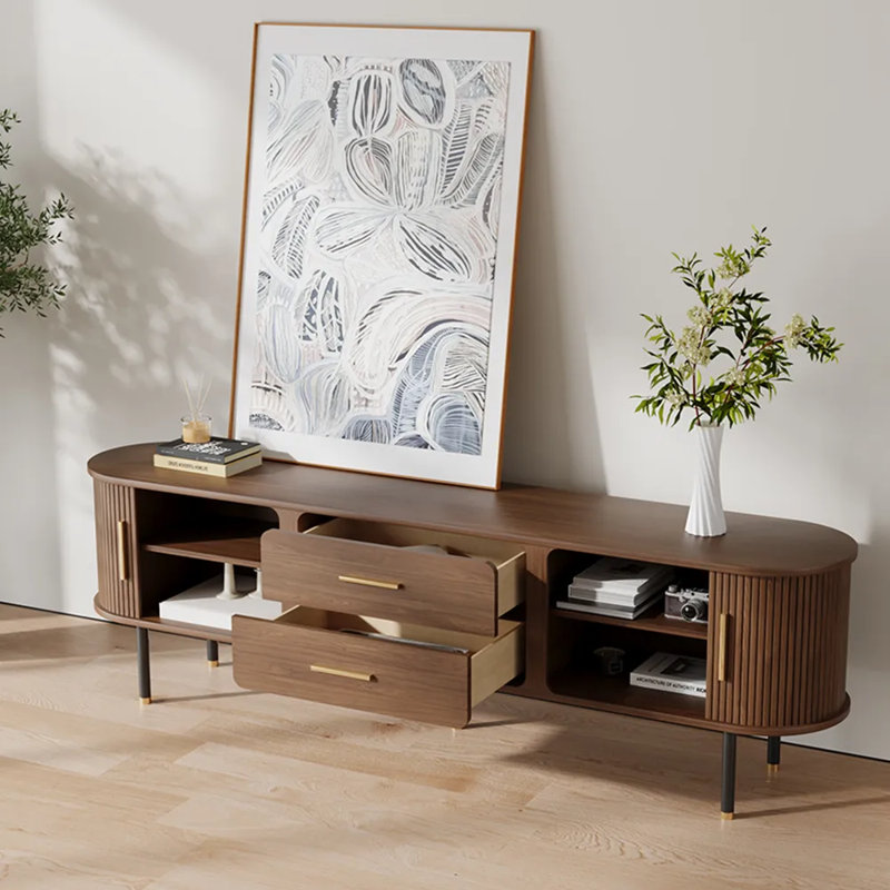 Meuble télé, H 23,62 po x L 78,74 po x l 15,75 po, Brun