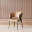 Ensemble 2 pièces de chaises d'extérieur modernes / coussins moelleux et base en acier robuste