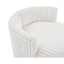 Chaise contemporaine en velours côtelé avec roulettes, pour le confort de la maison