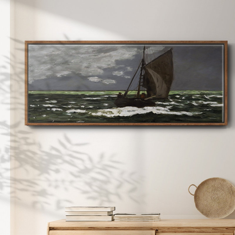 Stormy Seascape, 1867 - toile encadrée, H 12 po x l 30 po