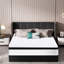 Matelas de 12 po dans une boîte - Mousse à mémoire de forme rafraîchissante, housse 100, bord solide, confort moyen, pour le repos dans la chambre à coucher avec lit double et ressorts, sensation, confort
