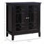 Buffet, armoire de rangement pour la cuisine, armoire d'appoint à double porte vitrée avec tablettes réglables-1184731456