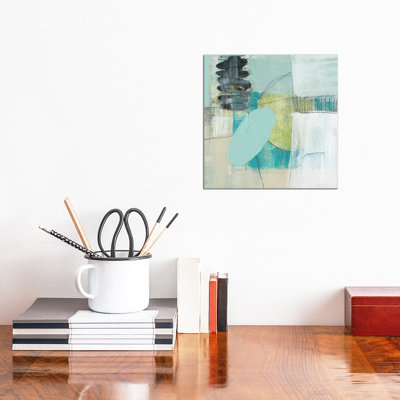 Seafoam Orbs II by Jennifer Goldberger - Wrapped Canvas Print