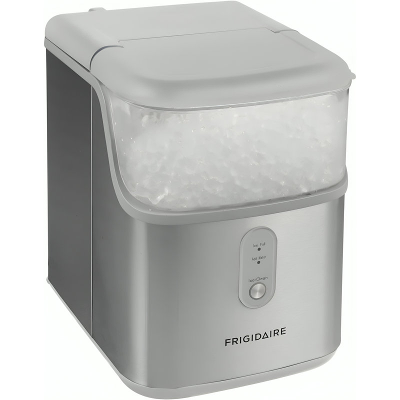 Frigidaire Nugget Ice Maker with 33 lbs. Capacity, Countertop Nugget Ice Machine with Transparent Window