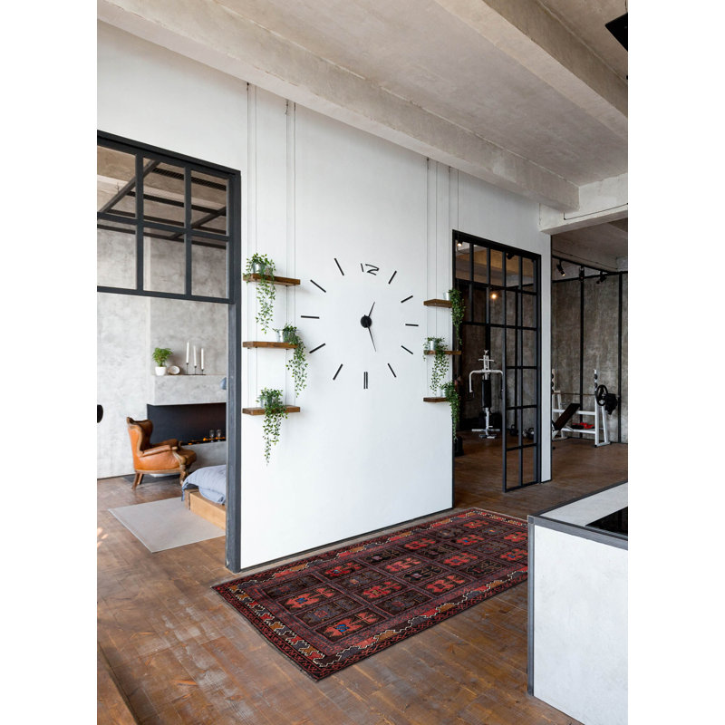 Tapis brun Teimani 3 pi 5 po x 6 pi 1 po