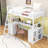 Fatmira Kids Twin Loft Bed with Drawers-1996722240