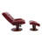Rahima 34" W Upholstered Swivel Manual Recliner with Ottoman -511977033