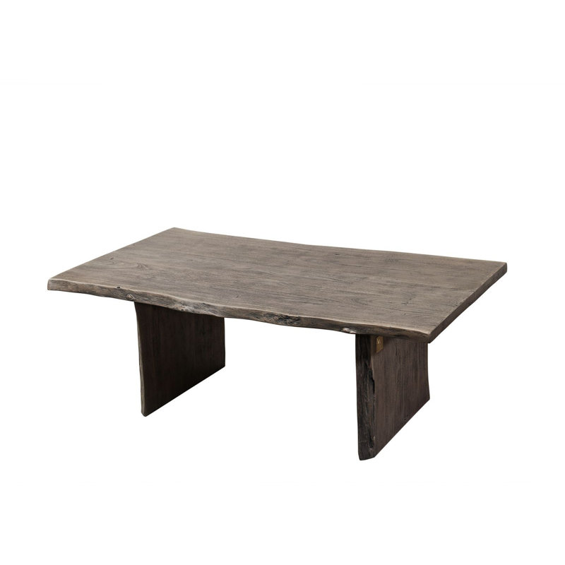 Pure Acacia Solid Wood Frame Coffee Table, Grey, H45 x L70 x W120cm