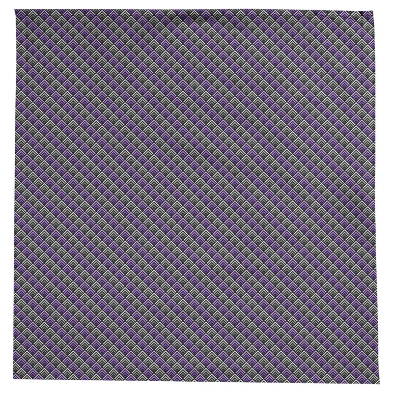 Nappe géométrique Avicia, Mauve / Gris
