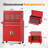 8 Drawers Rolling Tool Chest, 2-in-1 Detachable Metal Tool Cabinet with Lockable Wheels-507109352