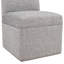 Siège de travail en tissu gris Ashen
