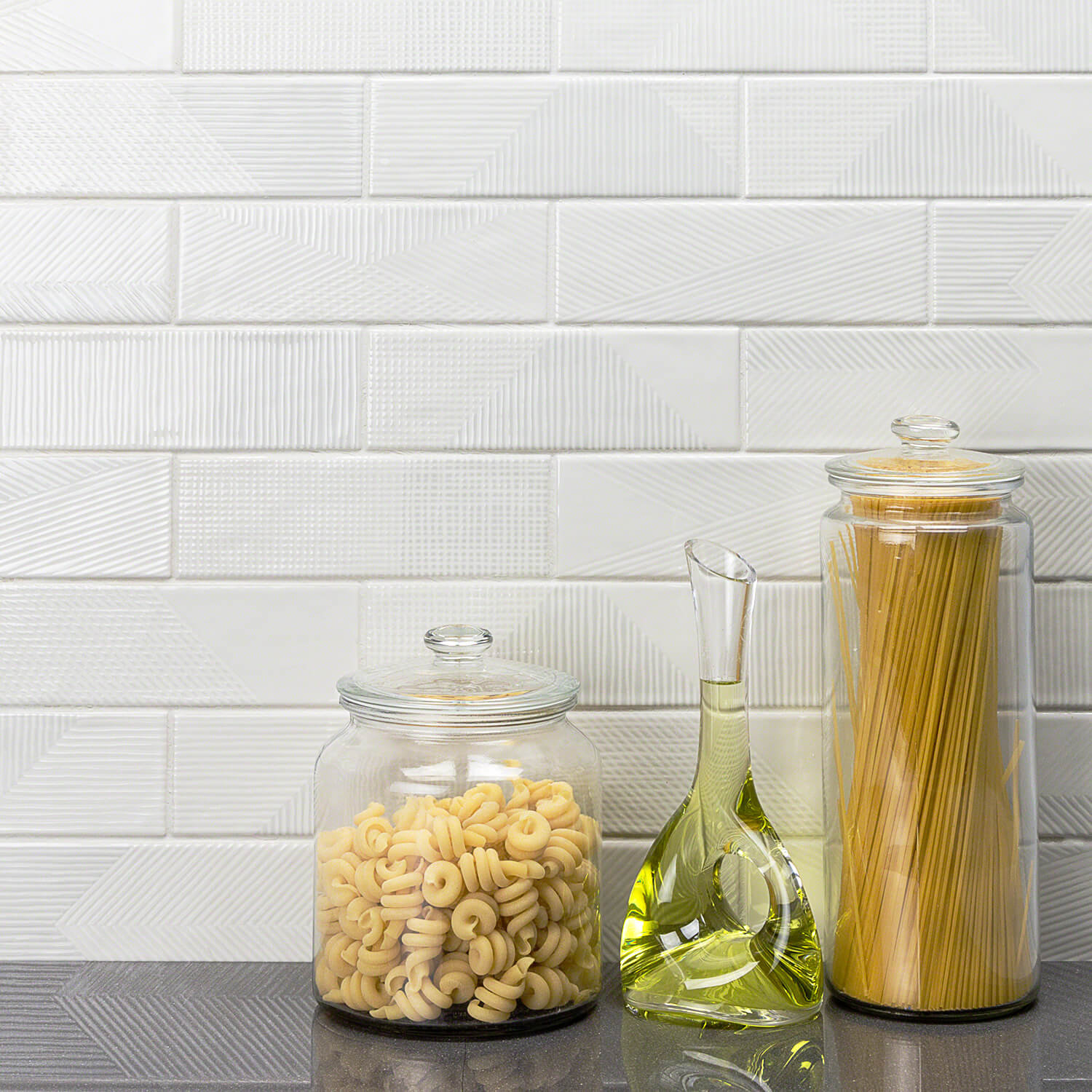 Archer 2" x 8" Ceramic Subway Tile, Light Gray