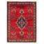 Tapis rouge Melis 4 pi 7 po x 6 pi 4 po