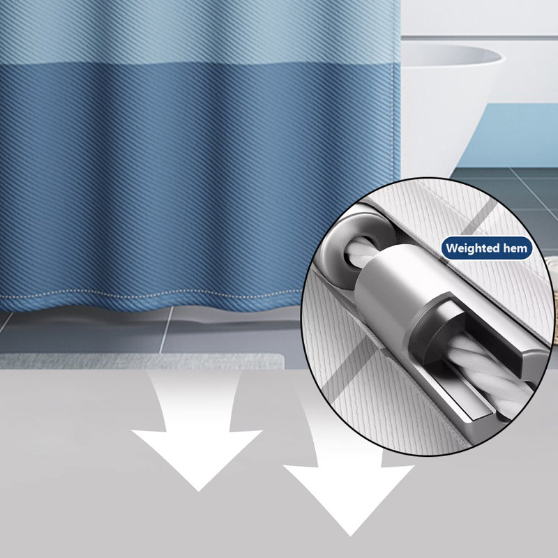 Shower Curtain With Hooks Included
