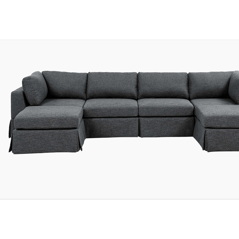 Canapé modulaire 6 pièces rembourré