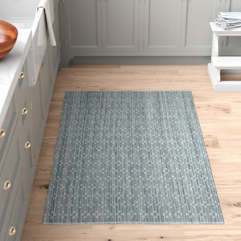 Juno Hand Loomed Recycled P.E.T. Polyester Geometric Rug , Rectangle 5' x 8'