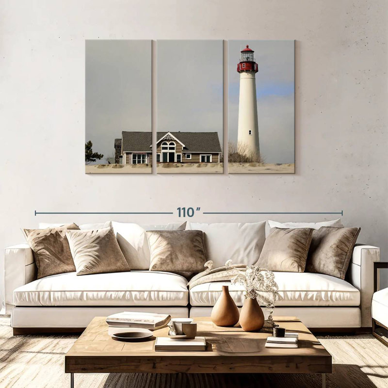 Cape may lighthouse Aletra, H 48 po x l 74 po
