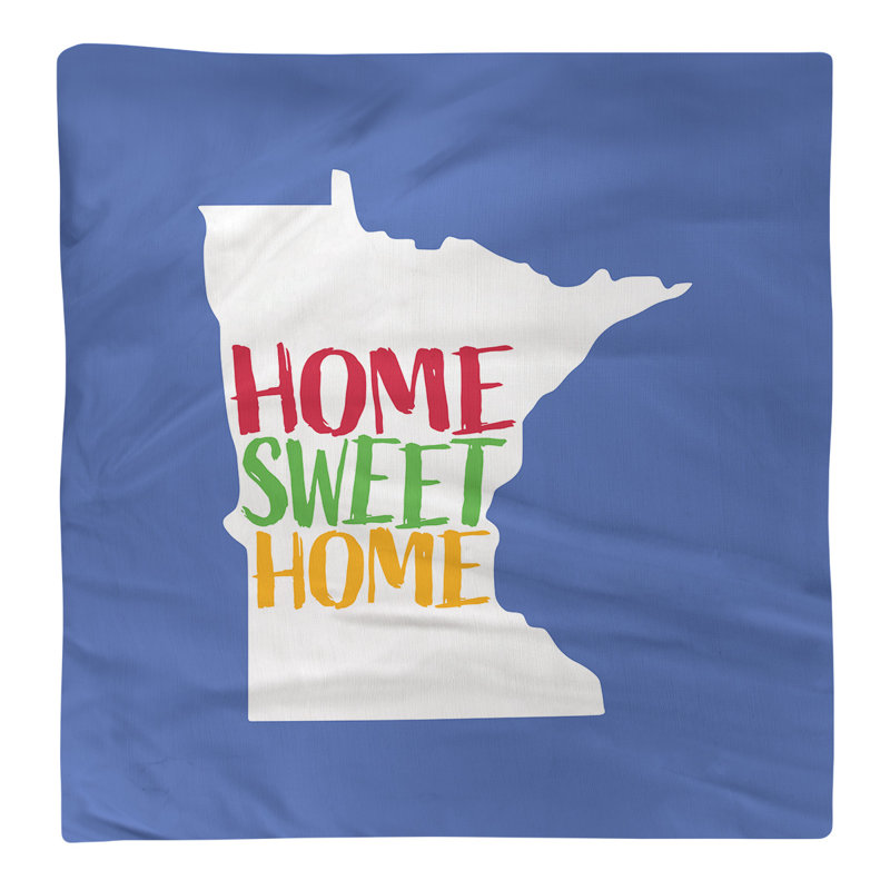 Serviette de minnesota, Bleu marine / Rouge / Jaune, l 10 po x P 10 po, Polyester