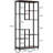 6-Tier Rustic Brown Industrial 8-Shelf Etagere Bookcase Storage